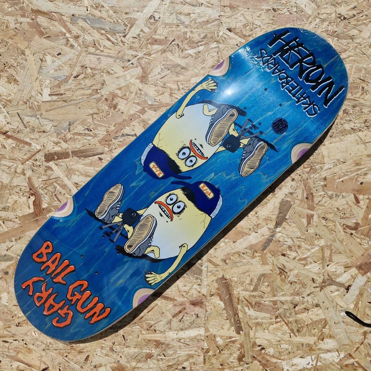 Heroin Skateboards Bail Gun Gary 4 9.75 Egg - Skateboard-Decks - Rollbrett Mission