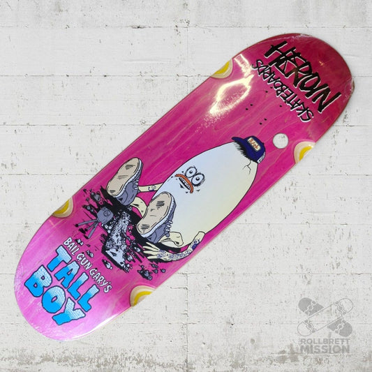 Heroin Skateboards Bail Gun Gary's Tall Boy 10.25 Deck - Skateboard - Decks - Rollbrett Mission