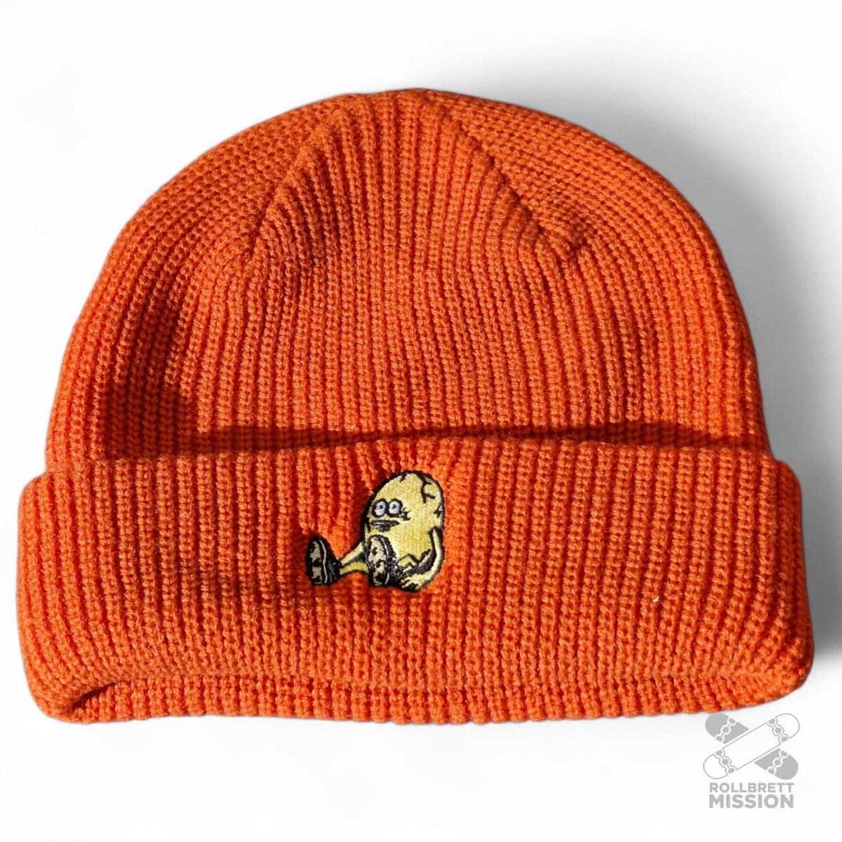 Heroin Skateboards Beanie Egg orange - Kopfbekleidung & - tücher - Rollbrett Mission