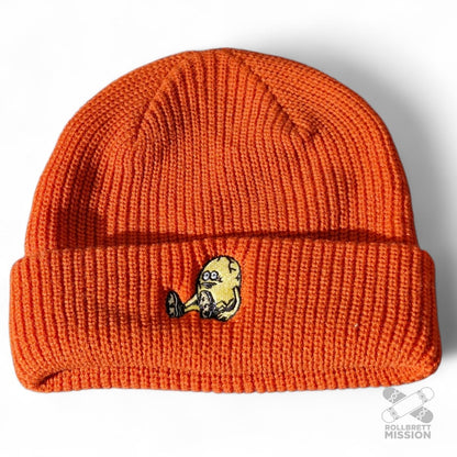 Heroin Skateboards Beanie Egg orange - Kopfbekleidung & - tücher - Rollbrett Mission