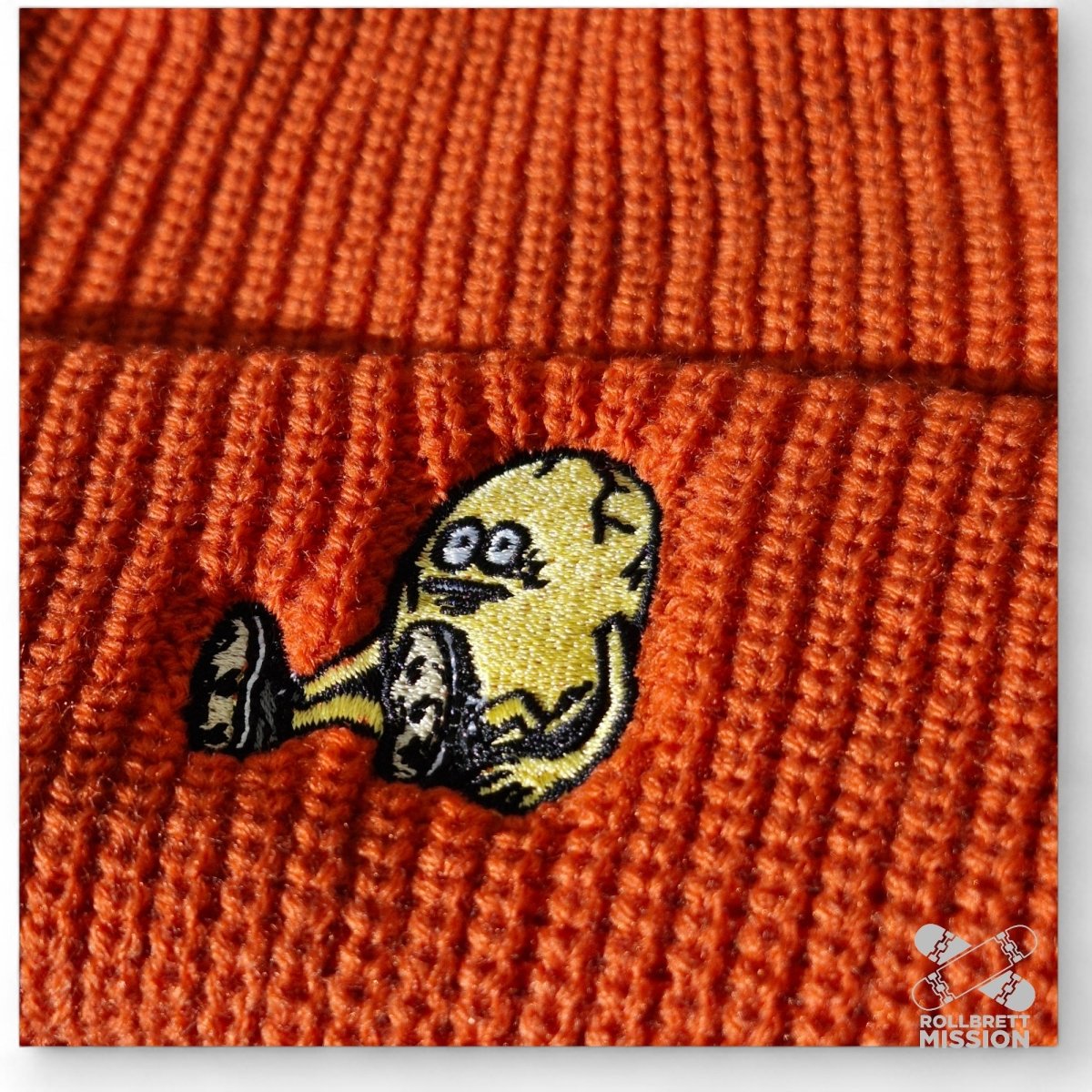 Heroin Skateboards Beanie Egg orange - Kopfbekleidung & - tücher - Rollbrett Mission