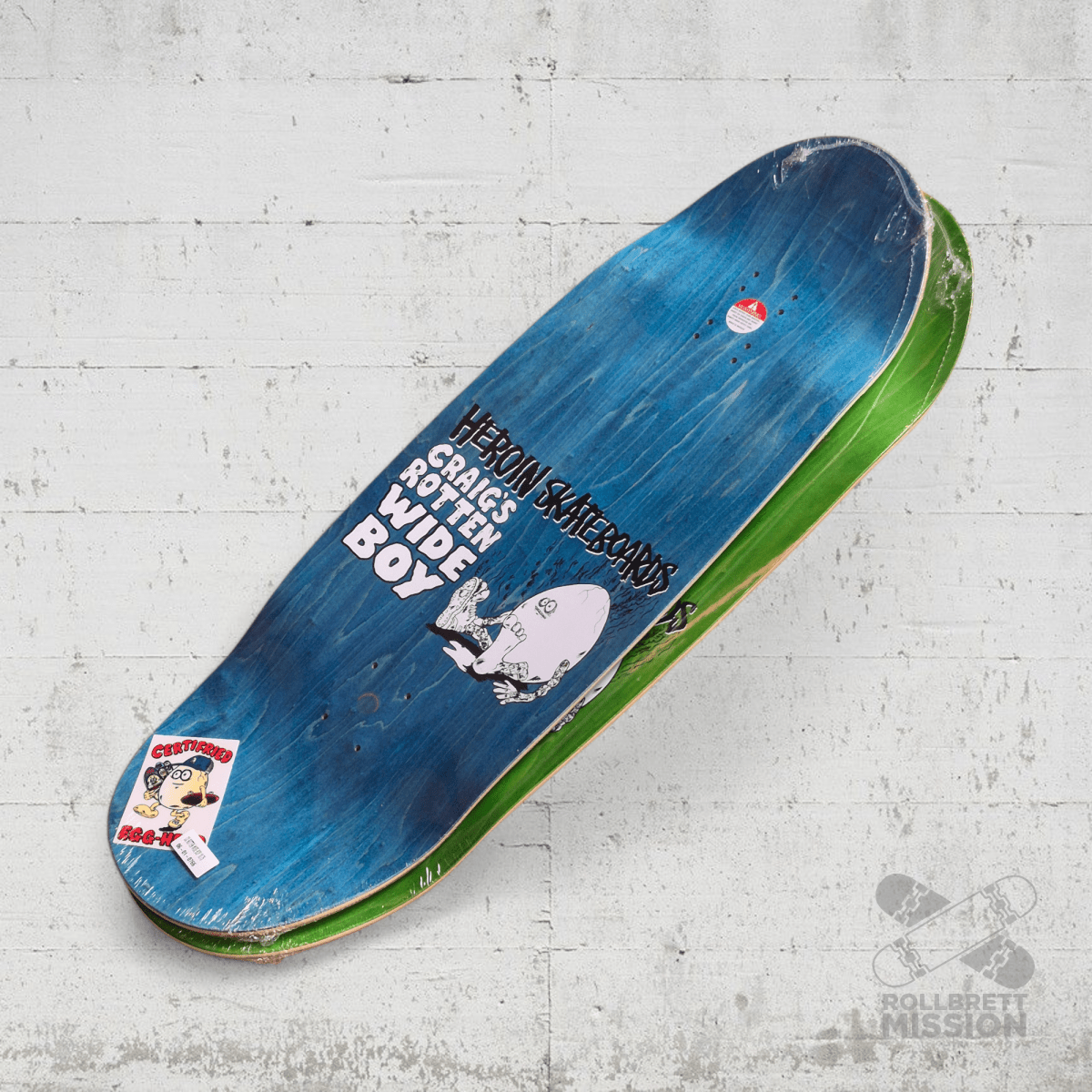 Heroin Skateboards Craig's Rotten Wide Boy 10.75 Deck - Skateboard - Decks - Rollbrett Mission