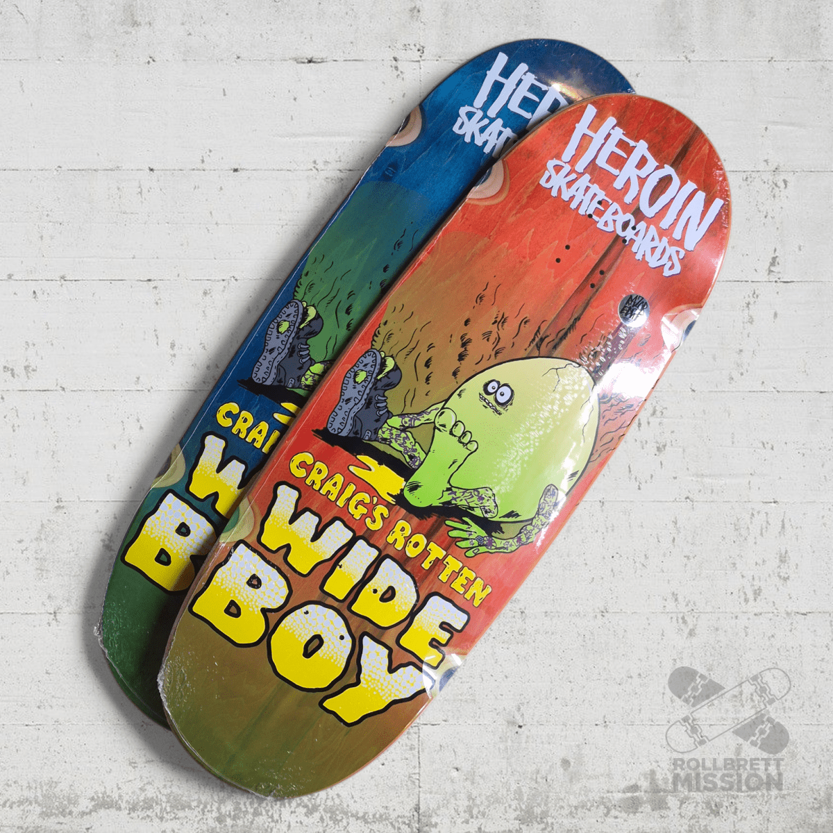 Heroin Skateboards Craig's Rotten Wide Boy 10.75 Deck - Skateboard - Decks - Rollbrett Mission
