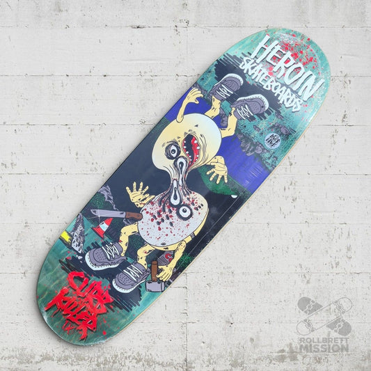 Heroin Skateboards Curb Killer 9 Merged 10.0 Deck - Skateboard - Decks - Rollbrett Mission