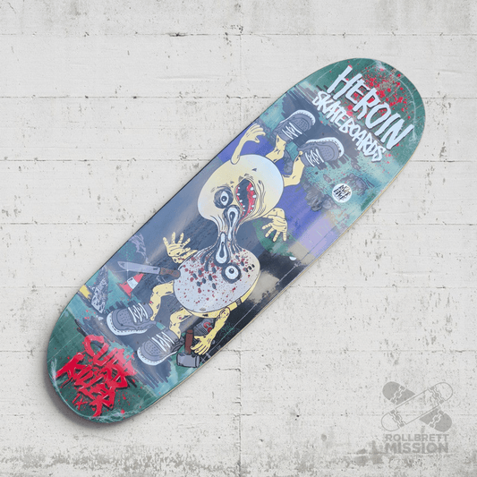 Heroin Skateboards Curb Killer 9 Merged 10.0 Deck - Skateboard - Decks - Rollbrett Mission