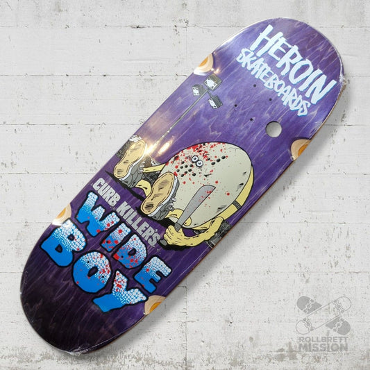Heroin Skateboards Curb Killer's Wide Boy 10.75 Deck - Skateboard - Decks - Rollbrett Mission