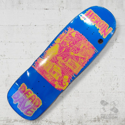 Heroin Skateboards Dead Dave Allegory Of Fear 10.1 Deck - Skateboard - Decks - Rollbrett Mission