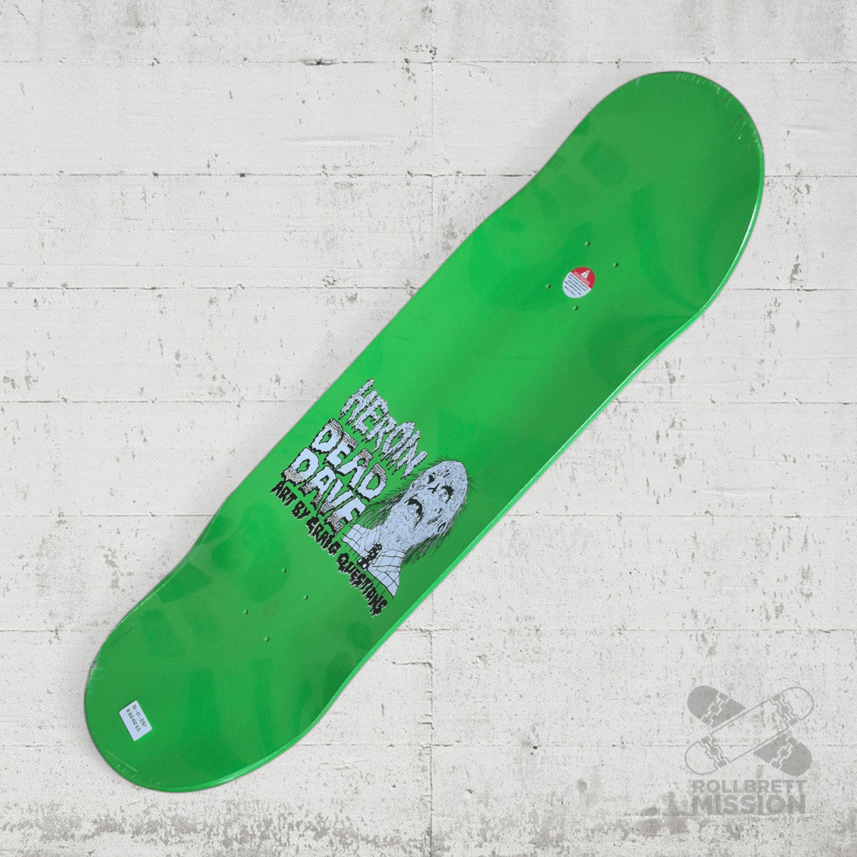 Heroin Skateboards Dead Dave Dead Head 10.125 Deck - Skateboard - Decks - Rollbrett Mission