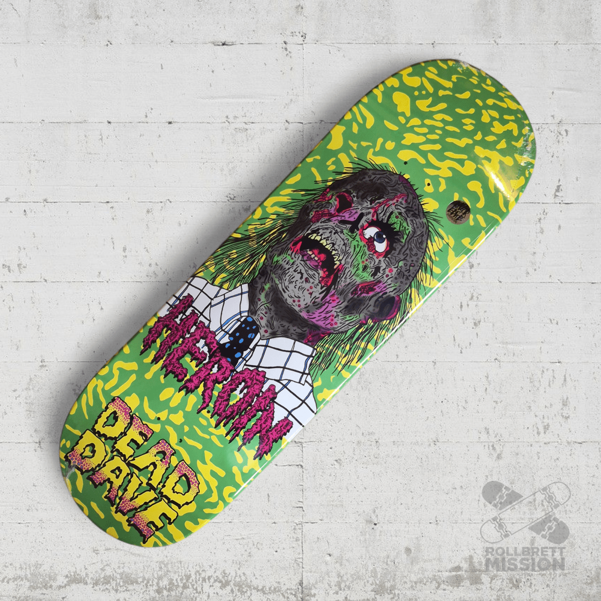 Heroin Skateboards Dead Dave Dead Head 10.125 Deck - Skateboard - Decks - Rollbrett Mission