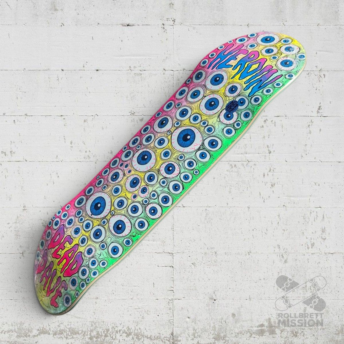 Heroin Skateboards Dead Dave Eyes 10.0 Deck - Skateboard-Decks - Rollbrett Mission