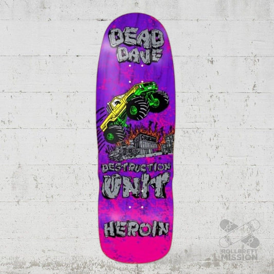Heroin Skateboards Dead Dave Knock Off 10.125 Deck - Skateboard - Decks - Rollbrett Mission