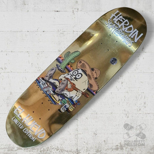 Heroin Skateboards El Huevo Gold 9.4 Deck - Skateboard - Decks - Rollbrett Mission