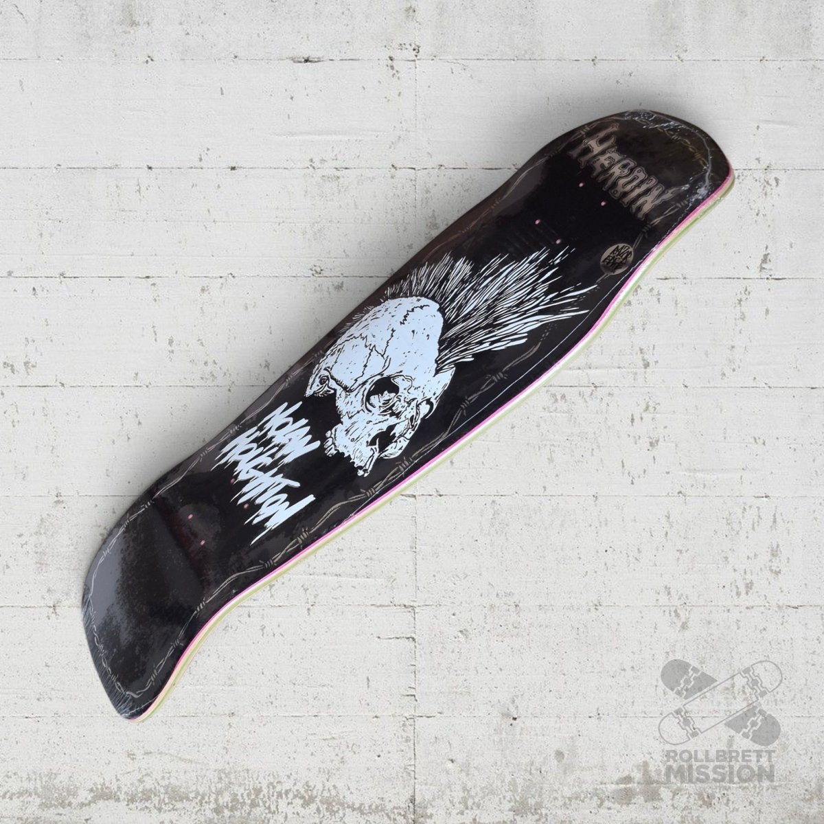 Heroin Skateboards Knock Offs 2 Nolan Punk Skull 10.25 Deck - Skateboard-Decks - Rollbrett Mission