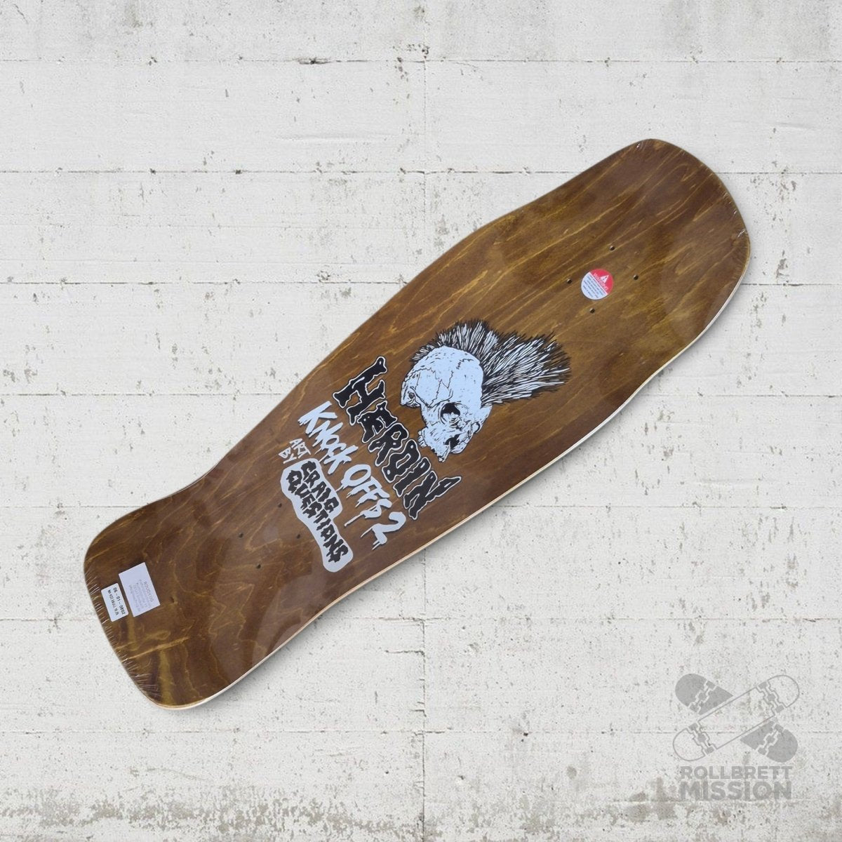 Heroin Skateboards Knock Offs 2 Nolan Punk Skull 10.25 Deck - Skateboard-Decks - Rollbrett Mission