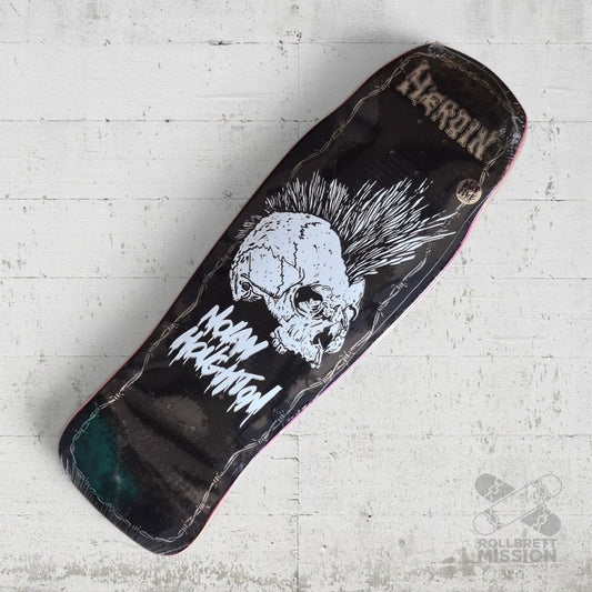 Heroin Skateboards Knock Offs 2 Nolan Punk Skull 10.25 Deck - Skateboard-Decks - Rollbrett Mission