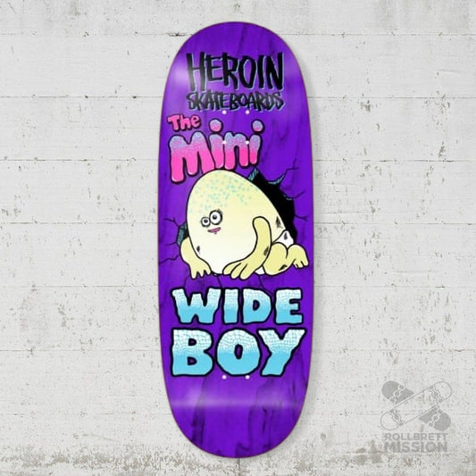 Heroin Skateboards Mini Wide Boy 10.5 Deck - Skateboard - Decks - Rollbrett Mission