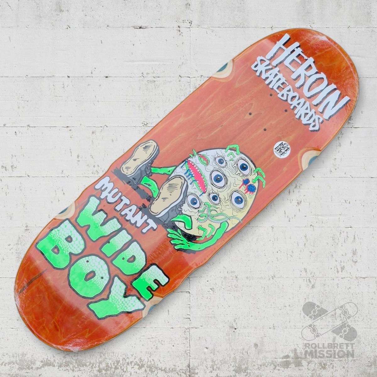Heroin Skateboards Mutant Wide Boy 10.4 Deck - Skateboard - Decks - Rollbrett Mission