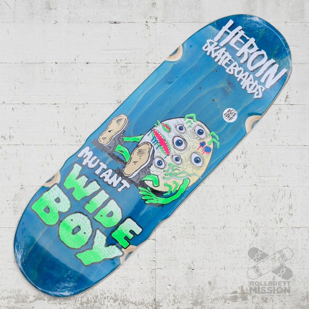 Heroin Skateboards Mutant Wide Boy 10.4 Deck - Skateboard - Decks - Rollbrett Mission