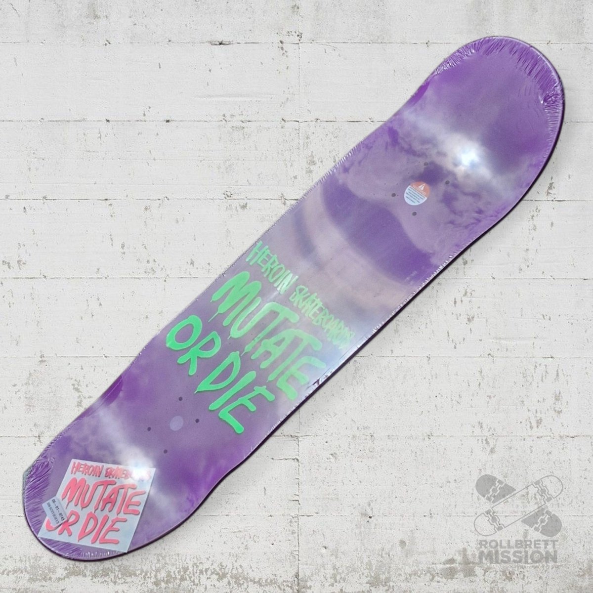 Heroin Skateboards Mutate Or Die Dalton Dern DD 8.75 Deck - Skateboard - Decks - Rollbrett Mission