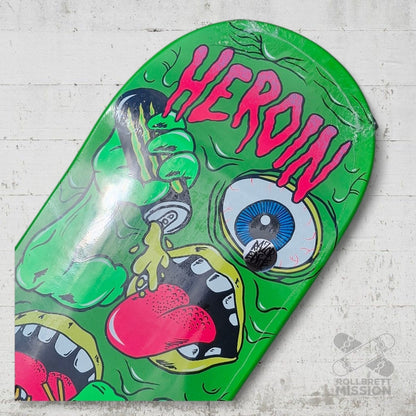 Heroin Skateboards Mutate Or Die Swampy 10.2 Deck - Skateboard - Decks - Rollbrett Mission
