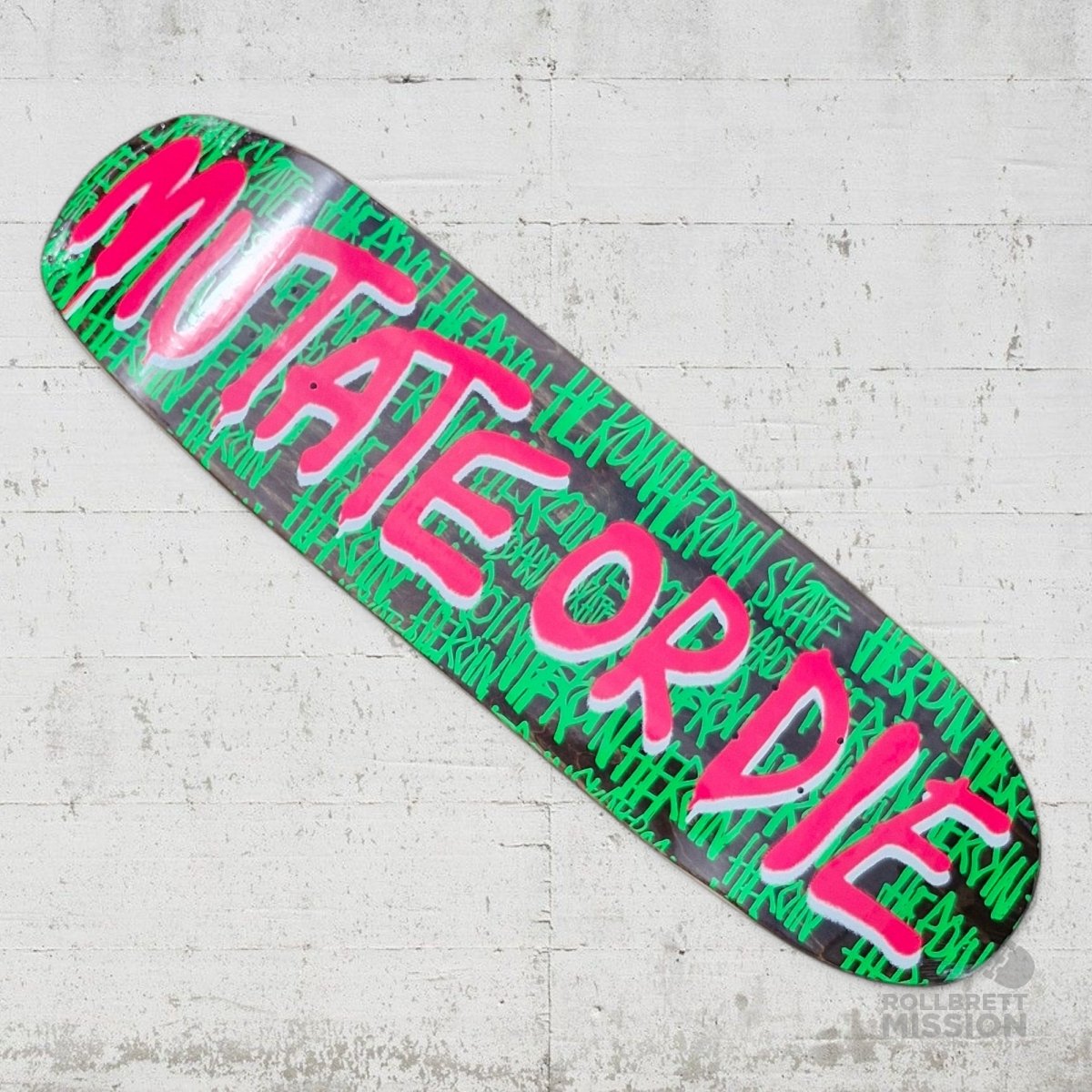 Heroin Skateboards Mutate Or Die Team 8.7 Deck - Skateboard - Decks - Rollbrett Mission