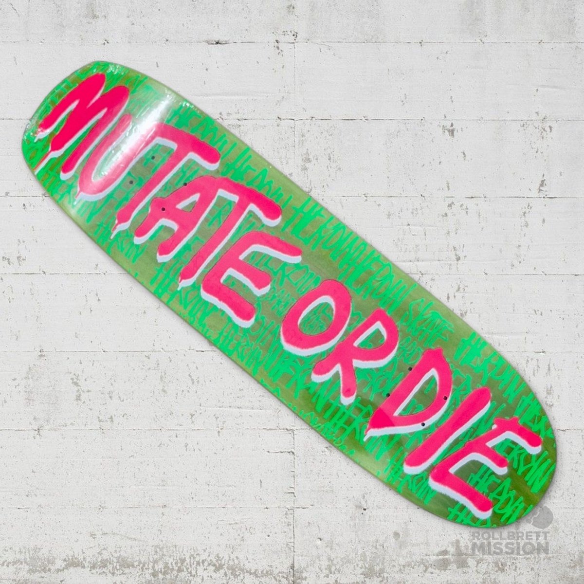 Heroin Skateboards Mutate Or Die Team 8.7 Deck - Skateboard - Decks - Rollbrett Mission