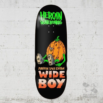Heroin Skateboards Pumpkin Wide Boy 10.75 Deck - Skateboard - Decks - Rollbrett Mission