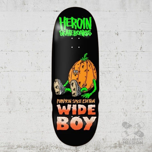 Heroin Skateboards Pumpkin Wide Boy 10.75 Deck - Skateboard - Decks - Rollbrett Mission