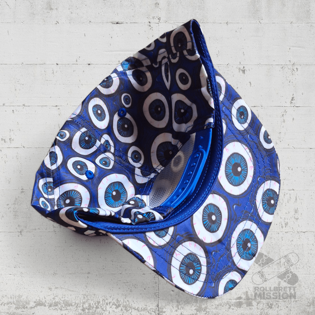 Heroin Skateboards Snapback Cap Eyes blue - Kopfbekleidung & - tücher - Rollbrett Mission