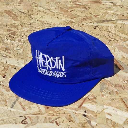 Heroin Skateboards Snapback Script Nylon blue - Kopfbekleidung & -tücher - Rollbrett Mission