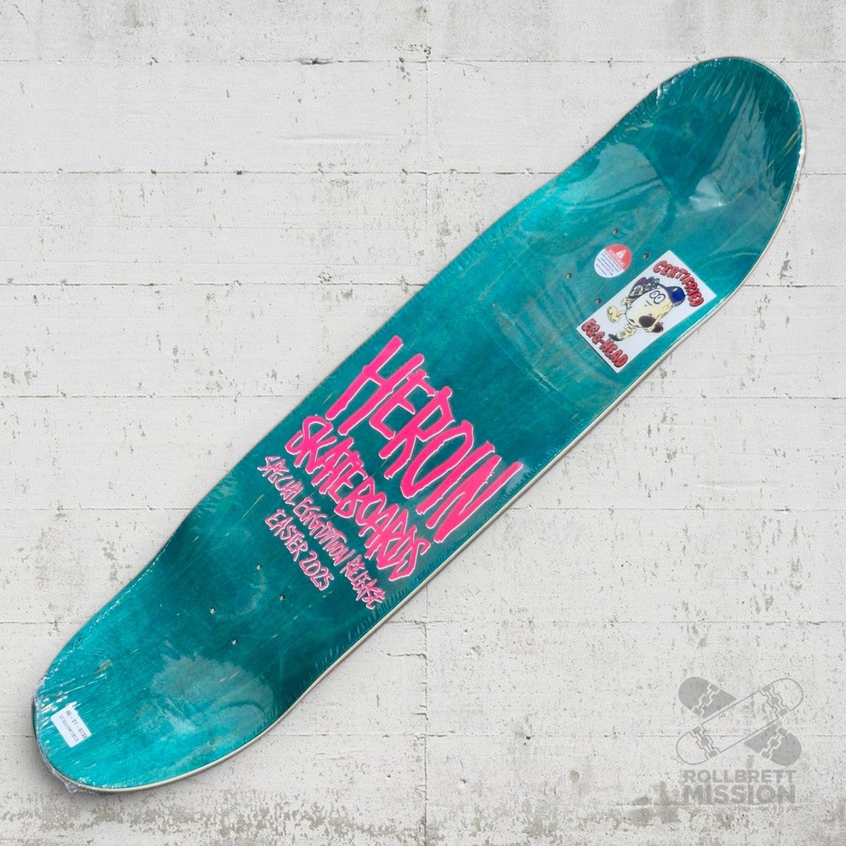 Heroin Skateboards Soft Boiled Bunny Easter 2025 9.125 Deck - Skateboard - Decks - Rollbrett Mission