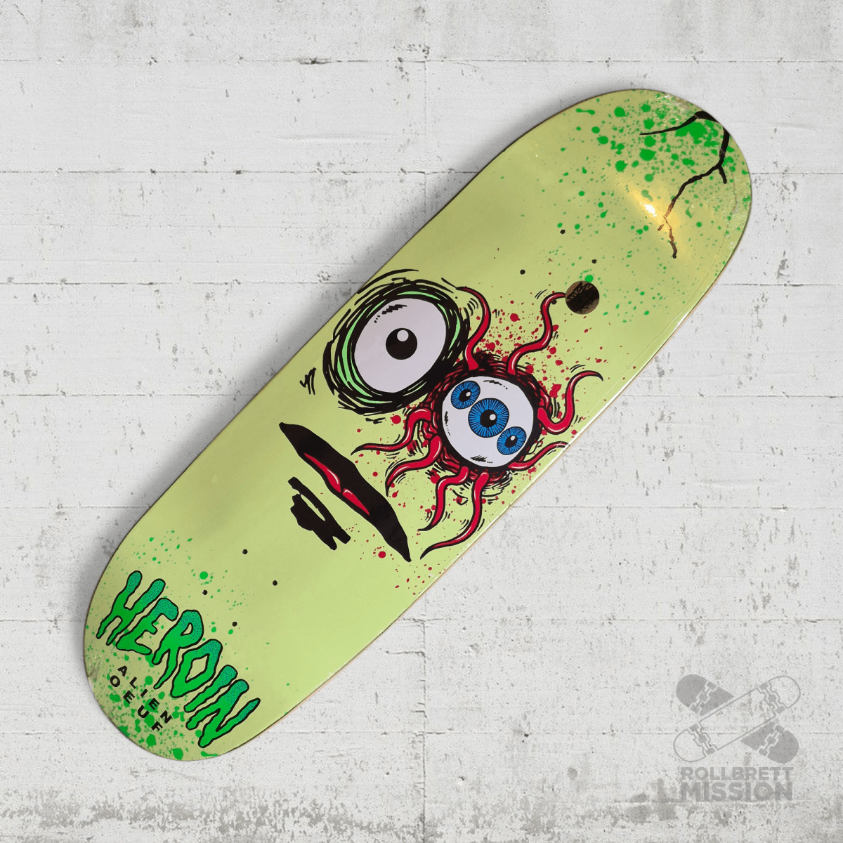Heroin Skateboards Space Egg 3 10.0 Deck - Skateboard - Decks - Rollbrett Mission