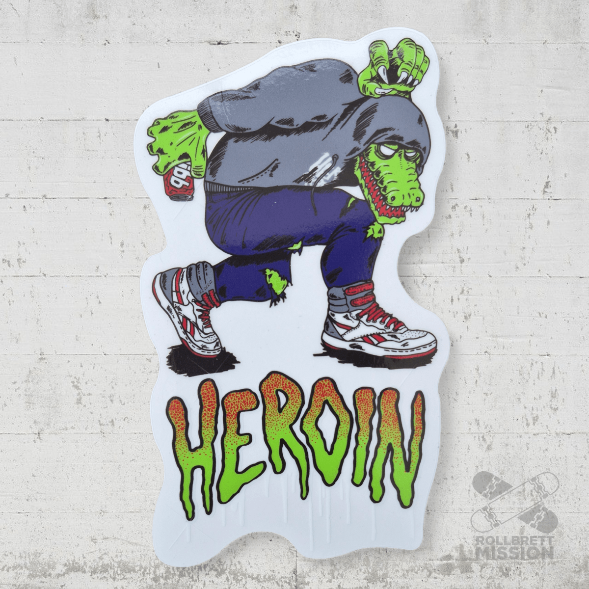 Heroin Skateboards Sticker Spring 2026 - Rollbrett Mission