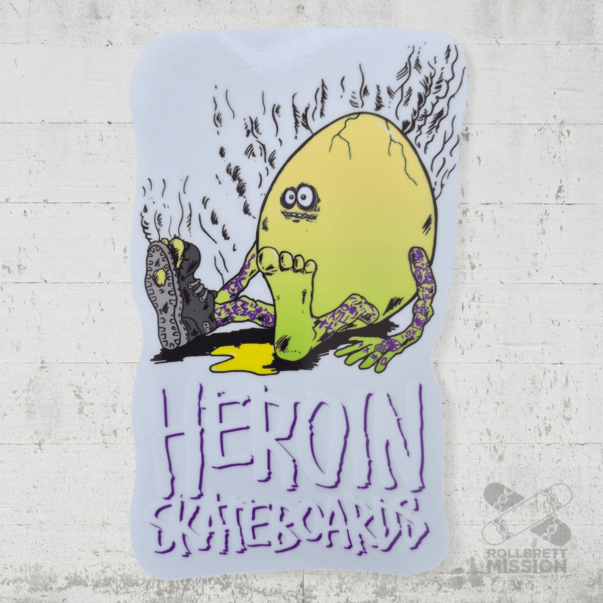 Heroin Skateboards Sticker Spring 2026 - Rollbrett Mission