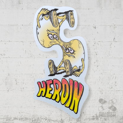 Heroin Skateboards Sticker Spring 2026 - Rollbrett Mission