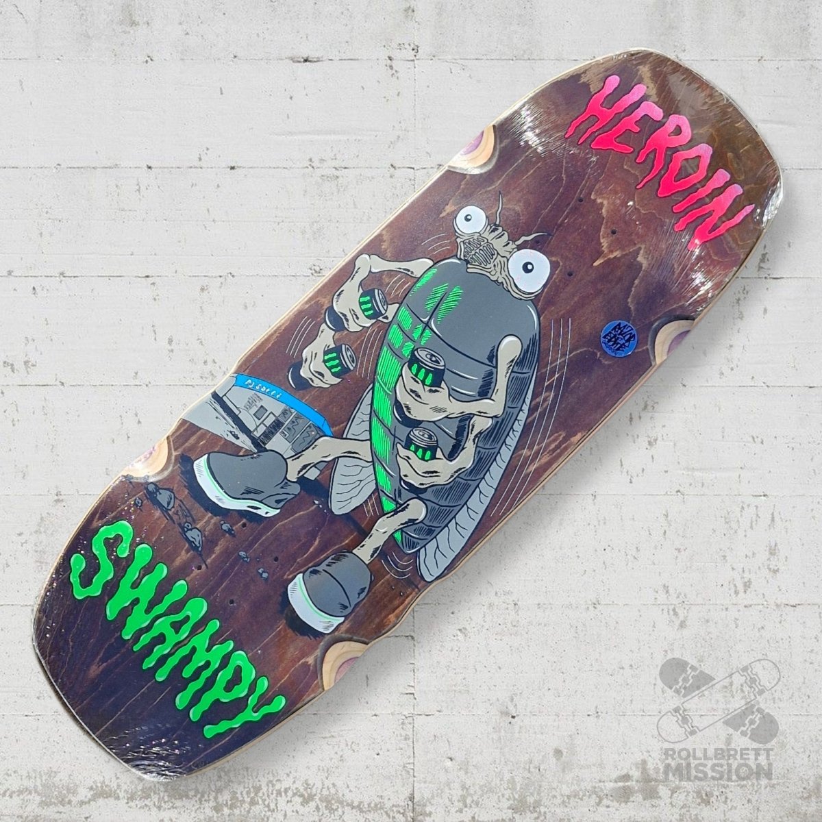 Heroin Skateboards Swampy Bug 10.75 Deck - Skateboard - Decks - Rollbrett Mission