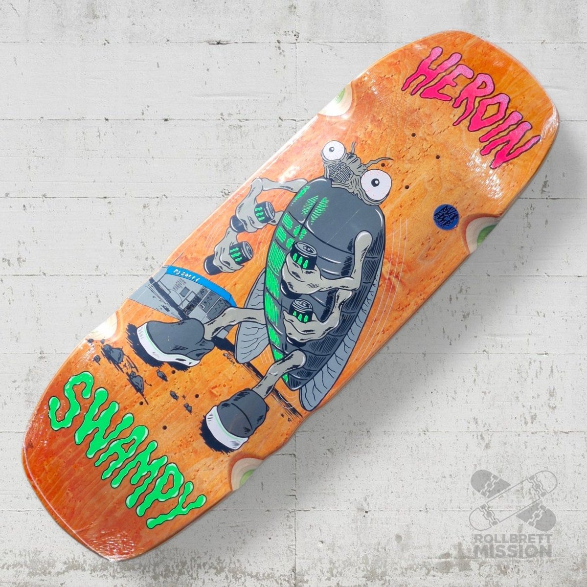 Heroin Skateboards Swampy Bug 10.75 Deck - Skateboard - Decks - Rollbrett Mission