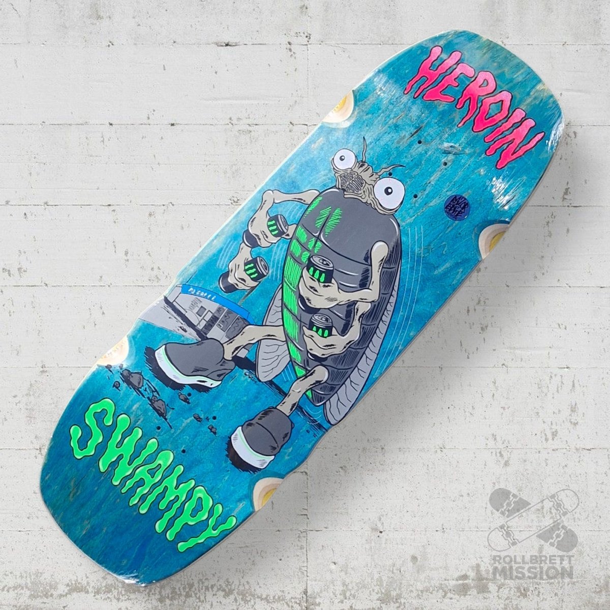 Heroin Skateboards Swampy Bug 10.75 Deck - Skateboard - Decks - Rollbrett Mission