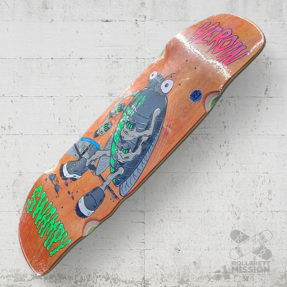 Heroin Skateboards Swampy Bug 10.75 Deck - Skateboard - Decks - Rollbrett Mission