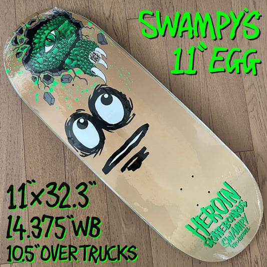 Heroin Skateboards Swampy Egg 11.0 Deck - Skateboard - Decks - Rollbrett Mission