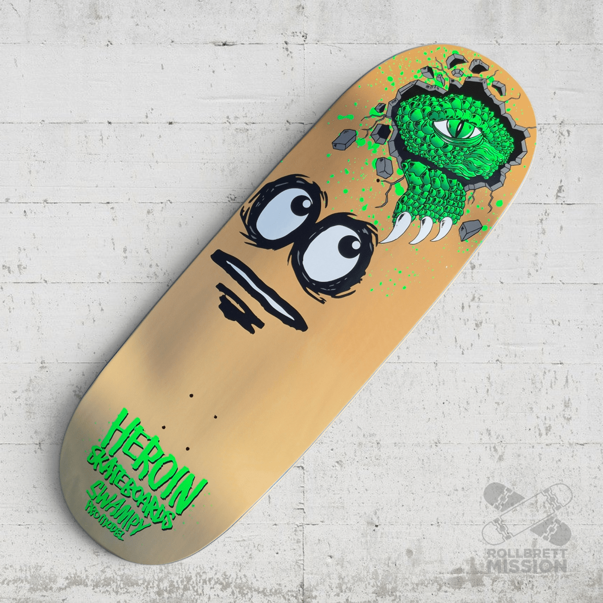 Heroin Skateboards Swampy Egg 11.0 Deck - Skateboard - Decks - Rollbrett Mission