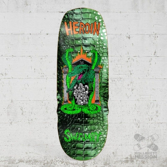 Heroin Skateboards Swampy Knock Off 10.6 Deck - Skateboard - Decks - Rollbrett Mission