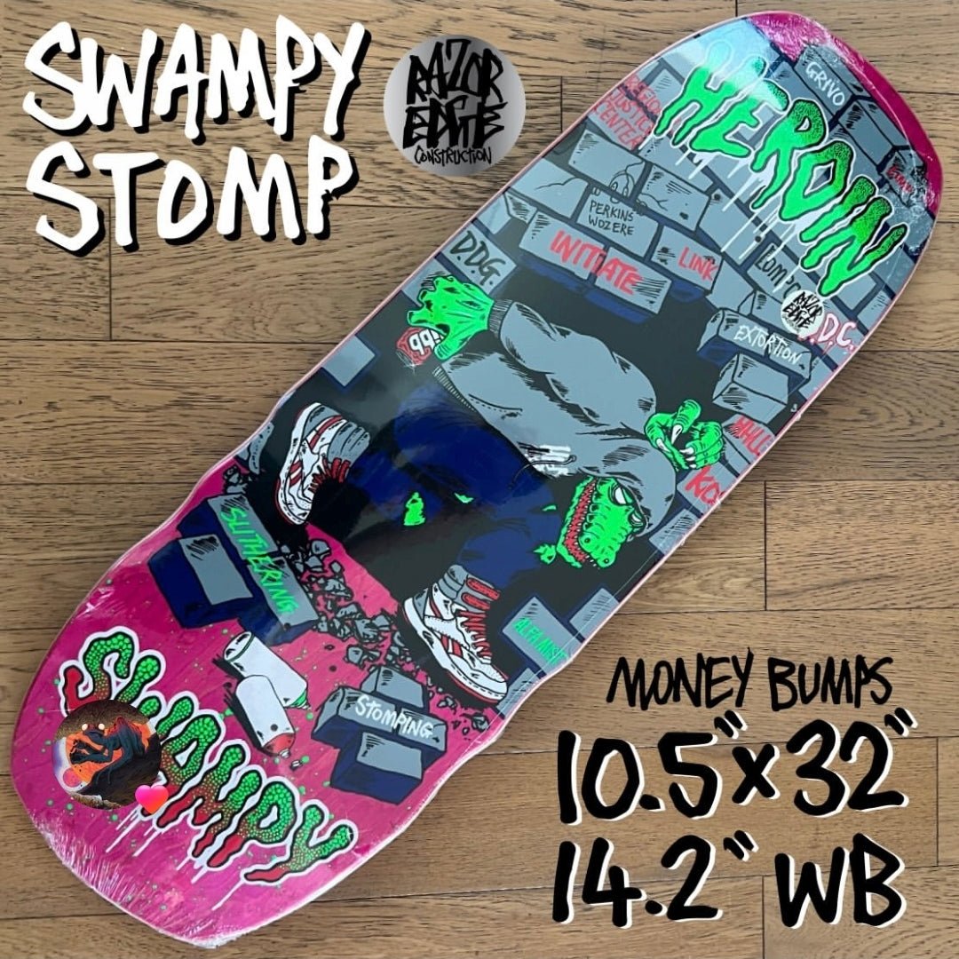 Heroin Skateboards Swampy Stomp 10.5 Deck - Skateboard - Decks - Rollbrett Mission