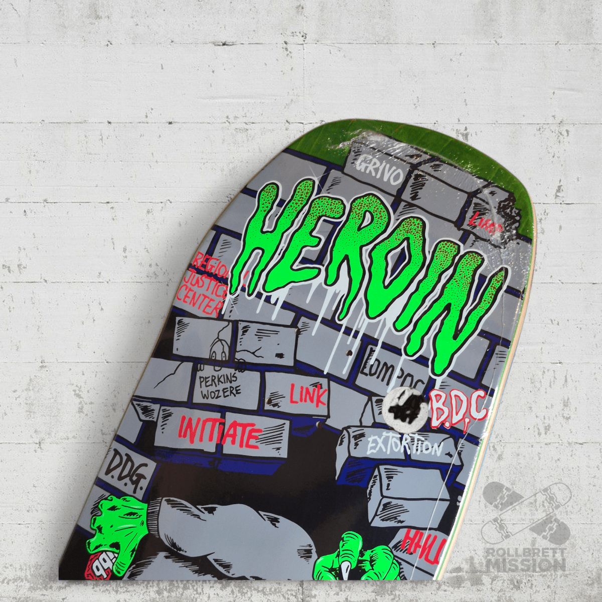 Heroin Skateboards Swampy Stomp 10.5 Deck - Skateboard - Decks - Rollbrett Mission