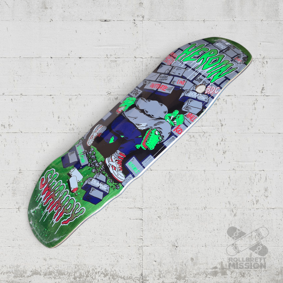Heroin Skateboards Swampy Stomp 10.5 Deck - Skateboard - Decks - Rollbrett Mission