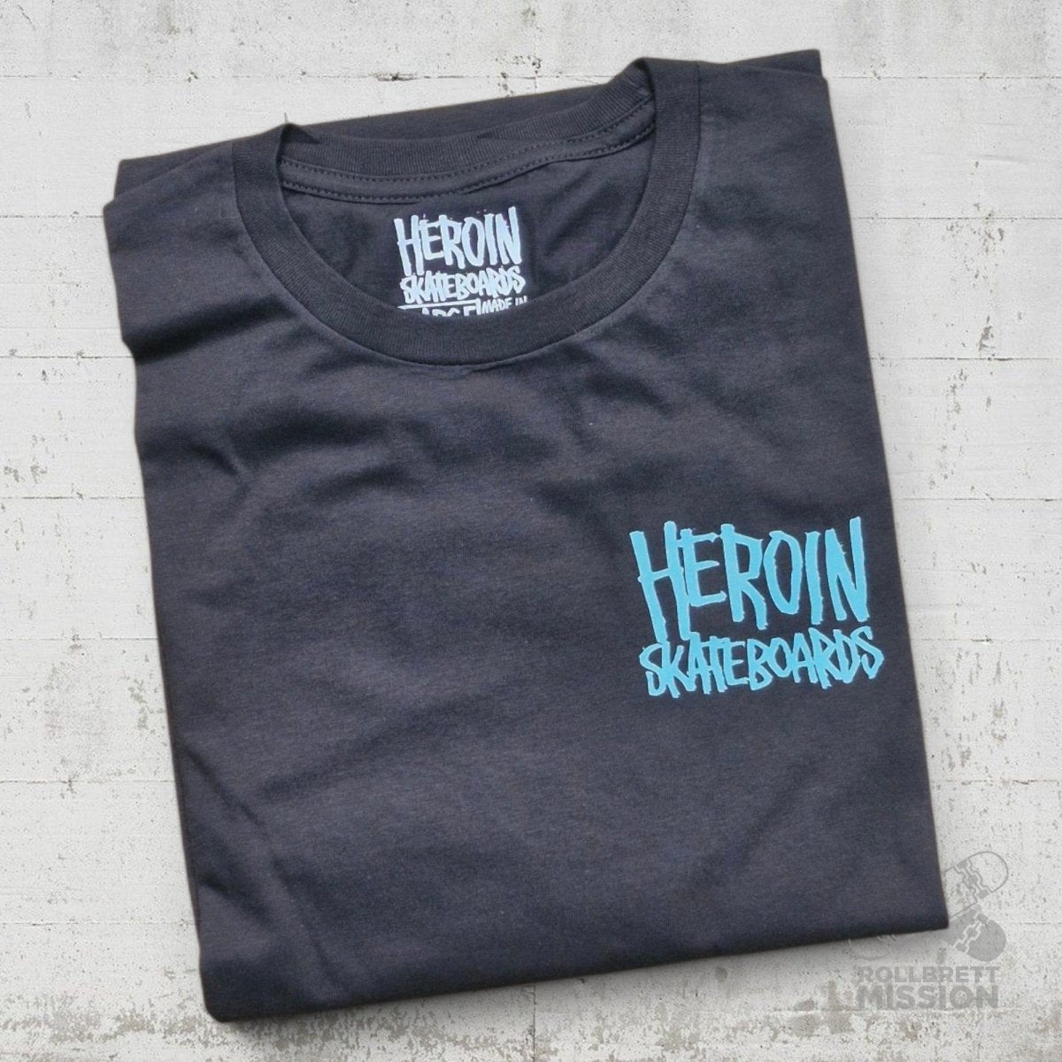 Heroin Skateboards T-Shirt Fried Boy black - Rollbrett Mission