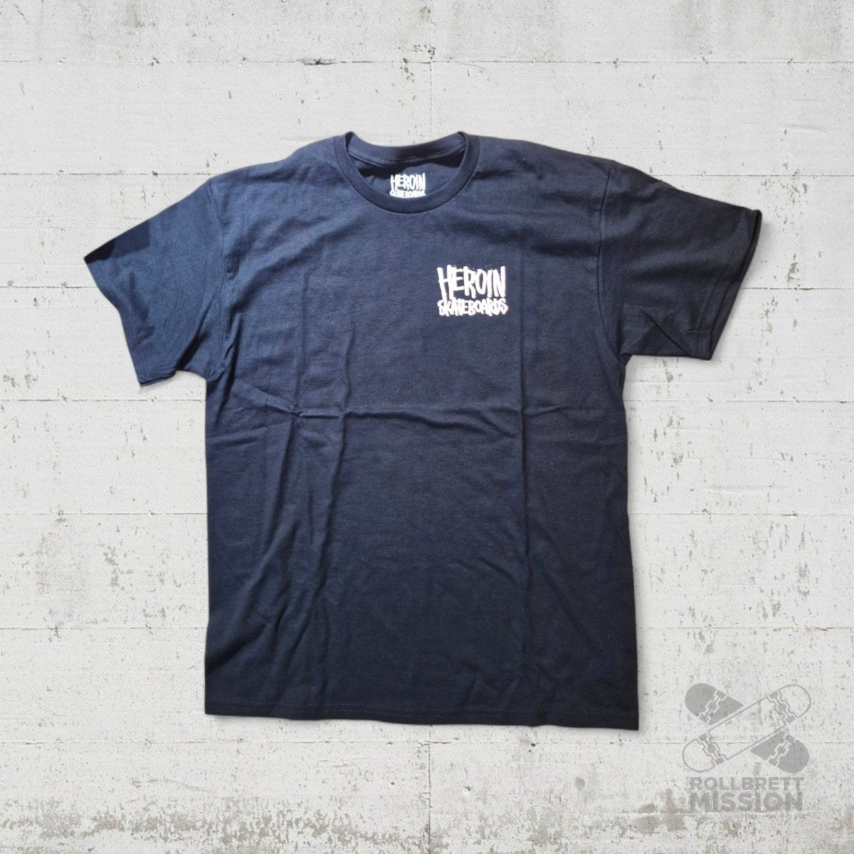 Heroin Skateboards T-Shirt Nightmare On Egg Street black - Rollbrett Mission