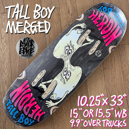 Heroin Skateboards Tall Boy Merged Egg 10.25 Deck - Skateboard-Decks - Rollbrett Mission