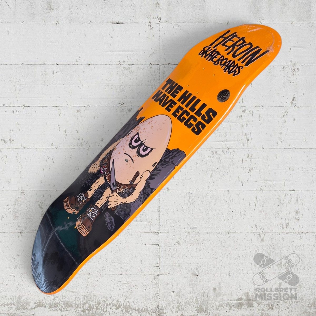 Heroin Skateboards The Hills Have Eggs 9.5 Deck - Skateboard-Decks - Rollbrett Mission