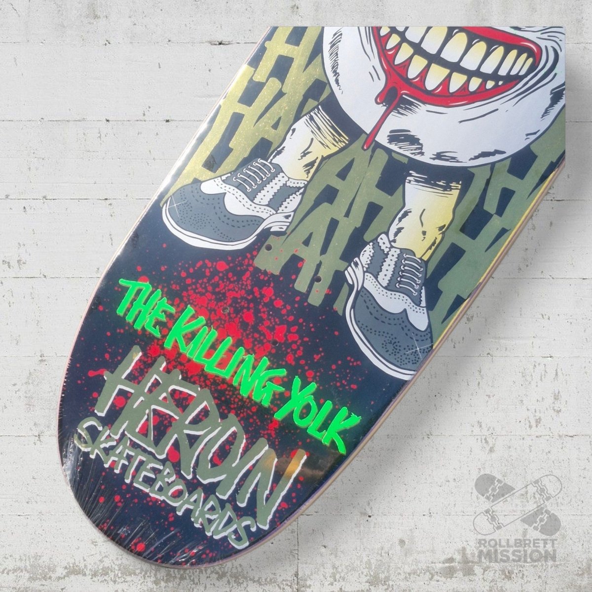 Heroin Skateboards The Killing Yolk 9.25 Sym Egg Deck - Skateboard - Decks - Rollbrett Mission